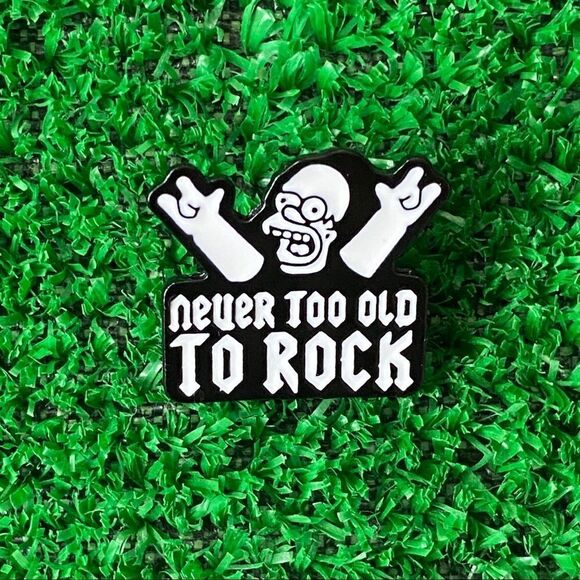 Homer Never Too Old to Rock  Enamel Pin/ Brooch - Picture 6 of 6